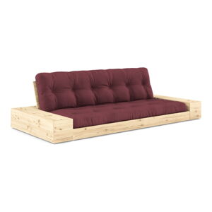 Bordowa rozkładana sofa 244 cm Base – Karup Design