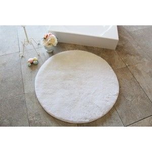 Jasnobeżowy dywanik łazienkowy Confetti Bathmats Colors of Ecru, ⌀ 90 cm