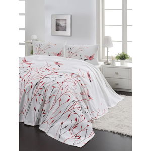 Zestaw narzuty na łóżko i poszewki na poduszkę EnLora Home Fidella Pink, 160x235 cm