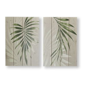 Zestaw 2 obrazów Graham & Brown Peaceful Palm Leaves