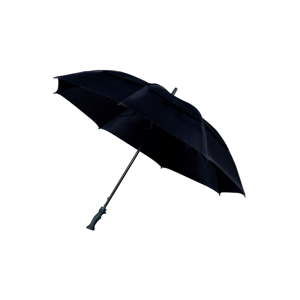 Czarny parasol Ambiance Minimalistic, ⌀ 130 cm
