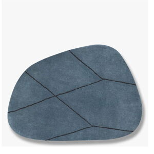 Niebieski dywan wełniany 120x154 cm Shape – Mette Ditmer Denmark