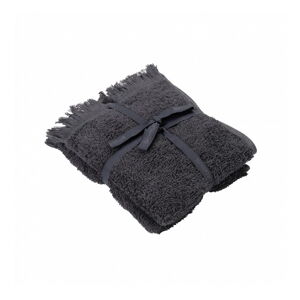 Ciemnoszare bawełniane ręczniki zestaw 2 szt. 30x50 cm FRINO – Blomus