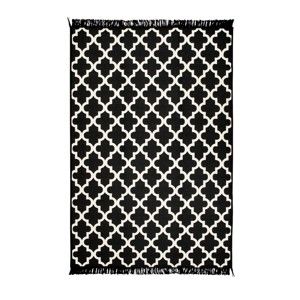 Czarny dywan Cihan Bilisim Tekstil Madalyon, 140x215 cm