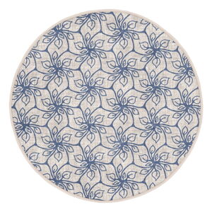 Niebieski okrągły dywan odpowiedni do prania/odpowiedni do robotów sprzątających ø 80 cm Comfort – Mila Home