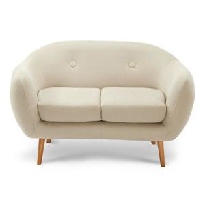 Kremowa sofa 2-osobowa Scandi by Stella Cadente Maison