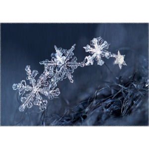 Dywan Vitaus Christmas Period Icy Snowflakes, 50x80 cm