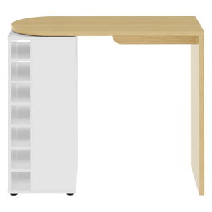 Stół barowy z dębowym blatem 110x50 cm Roll - TemaHome