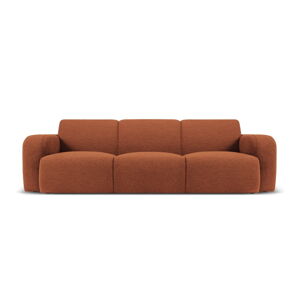 Brązowa sofa z przędzy pętelkowej Bouclé 235 cm Molino – Micadoni Home