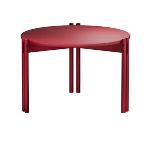 Czerwony okrągły stolik z litego drewna sosnowego ø 60 cm Sticks – Karup Design