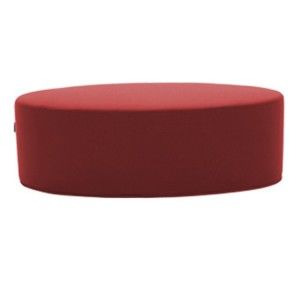 Czerwony puf Softline Bon-Bon Eco Cotton Red, dł. 120 cm