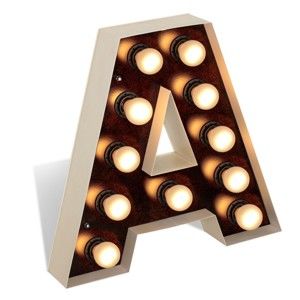 Stojąca dekoracja świetlna w kształcie litery Glimte Lamp Floor A