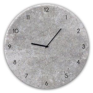 Zegar ścienny Styler Glassclock Concrete II, ⌀ 30 cm