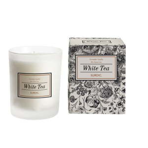 Świeczka o zapachu białej herbaty Surdic White Tea, czas palenia 50 h