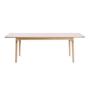 Stół do jadalni z drewna dębowego We47 Havvej, 225x92 cm 