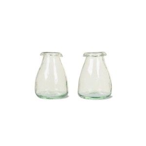 Zestaw 2 szklanych wazoników Garden Trading Vases, ø 8 cm