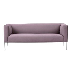 Jasnoróżowa aksamitna sofa Windsor & Co Sofas Neptune, 195 cm