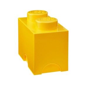Żółty pojemnik podwójny LEGO®