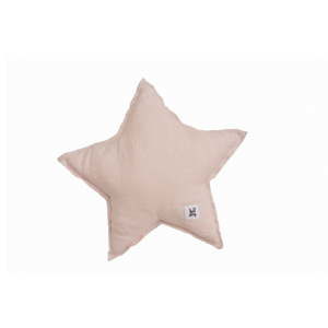 Różowa lniana poduszka dziecięca w kształcie gwiazdki BELLAMY Dusty Pink
