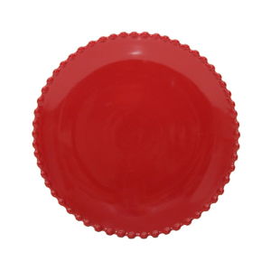 Rubinowy kamionkowy talerz deserowy Costa Nova Pearl, ⌀ 22 cm