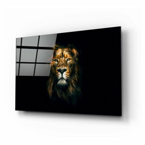 Szklany obraz Insigne Lion, 72x46 cm