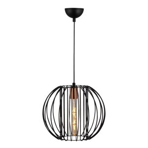 Czarna/w kolorze brązu lampa wisząca z metalowym kloszem ø 33 cm Fellini – Opviq lights