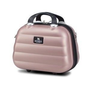 Różowy kuferek podróżny My Valice SMART BAG RESSNO Make Up & Hand Suitcase