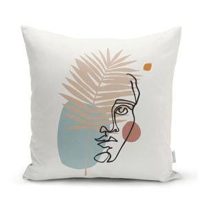 Poszewka na poduszkę Minimalist Cushion Covers Drawing Face, 45x45 cm