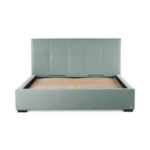 Miętowe łóżko ze schowkiem Guy Laroche Home Allure, 140x200 cm