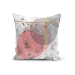 Poszewka na poduszkę Minimalist Cushion Covers Pink Marble, 45x45 cm