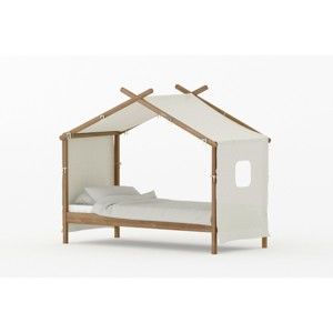 Łóżko dziecięce z drewna sosnowego BLN Kids House, 200x90 cm