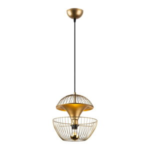 Lampa wisząca w kolorze złota z metalowym kloszem ø 30 cm Telmander – Opviq lights
