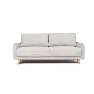 Beżowa sztruksowa rozkładana sofa 218 cm Tori – Bonami Selection