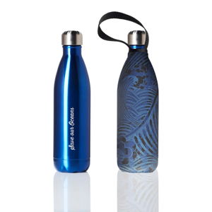 Podróżna butelka termiczna z pokrowcem BBBYO Tsunami Blue, 750 ml