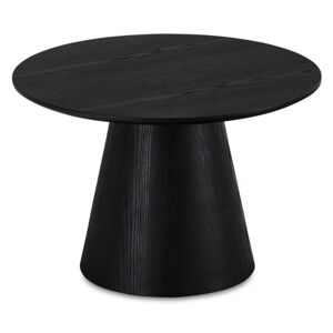 Czarny stolik w dekorze dębu ø 60 cm Tango – Furnhouse