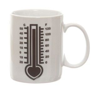 Kubek ceramiczny z grafiką wrażliwą na temperaturę Kasanova Meter, 325 ml