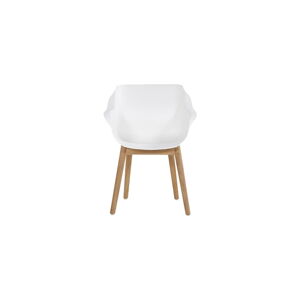 Białe plastikowe krzesła ogrodowe zestaw 2 szt. Sophie Teak – Hartman
