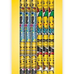 Komplet 6 grafitowych ołówków z gumką LEGO®