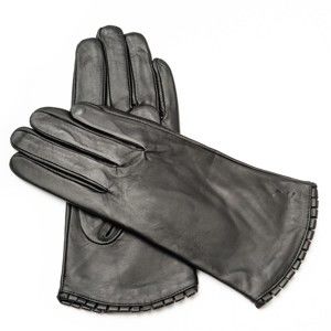 Damskie czarne rękawiczki skórzane Pride & Dignity Toronto, rozmiar 7,5