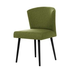 Zielone krzesło z czarnymi nogami My Pop Design Richter