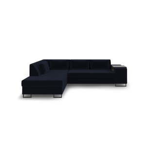 Ciemnoniebieska rozkładana sofa lewostronna Cosmopolitan Design San Diego