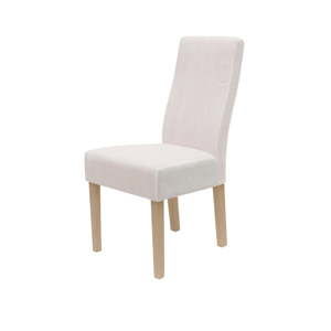 Białe krzesło z brązowymi nogami Canett Titus