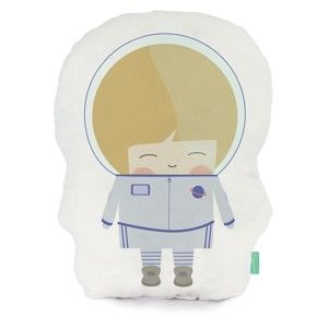 Poduszka z czystej bawełny Happynois Astronaut, 40x30 cm