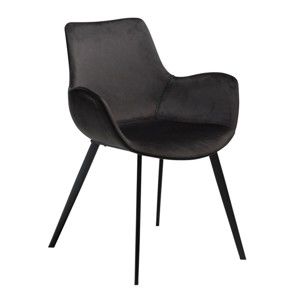 Czarne krzesło z podłokietnikami DAN-FORM Denmark Hype