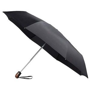 Czarna parasolka Ambiance Bois Minimal, ⌀ 98 cm