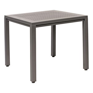 Szary aluminiowy stół ogrodowy Resol Born, 80x80 cm