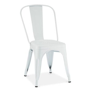 Białe metalowe krzesła zestaw 2 szt. Korona – Furnhouse