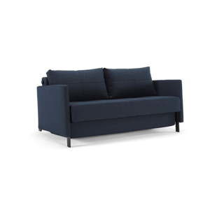 Ciemnoniebieska rozkładana sofa Innovation Cuber With Arms Mixed Dance Blue, 100x174 cm
