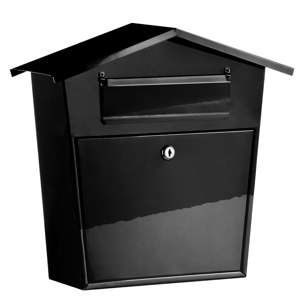 Czarna skrzynka pocztowa Premier Housewares, szer. 38 cm