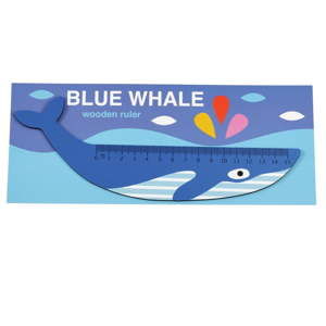Drewniana linijka w kształcie wieloryba Rex London Blue Whale